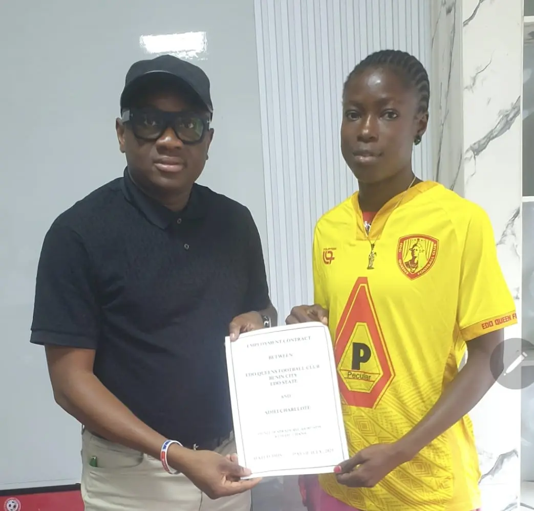 feature image for: Edo Queens Bolster Squad with Ghanaian Goalkeeper Adjei Charlotte