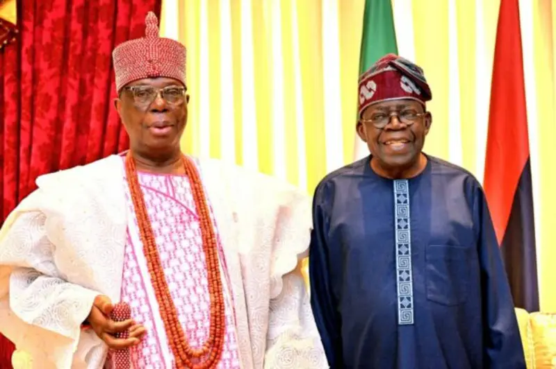 feature image for: Ewi of Ado-Ekiti Pays Sallah Visit to President Tinubu in Lagos