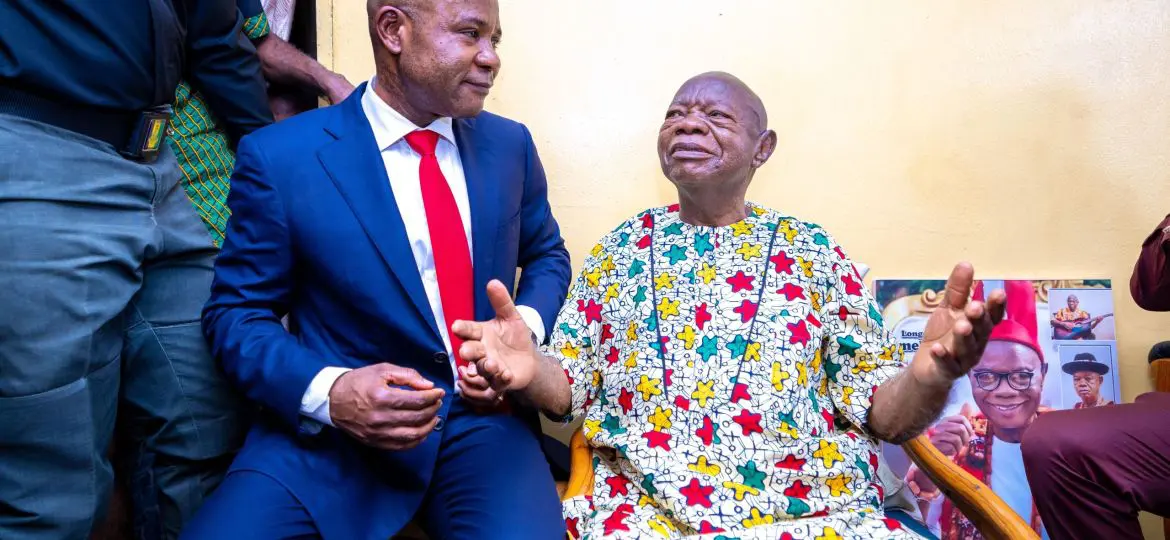 feature image for: Gov Mbah Mourns Music Icon Mike Ejeagha, Promises to Immortalize Legend