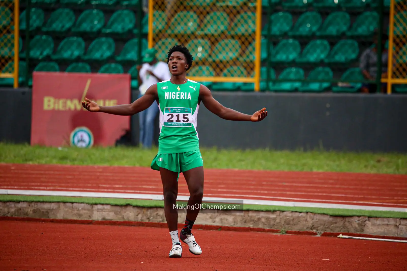 feature image for: Praise Ikweki Secures Nigeria's First Bronze Medal at CAA U18/U20