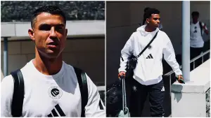 Cristiano Ronaldo, Al-Nassr Team Land in Lagos for Preseason