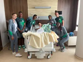image for Super Falcons Visit Injured Banyana Midfielder Gabriela Salgado